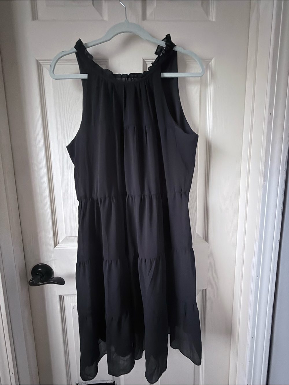 Sleeveless Black Tiered Maxi Dress – Flowing Summer Style